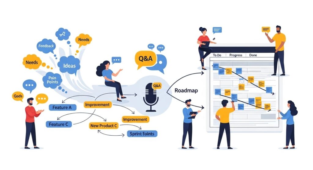 Interviews pay off when they change what you build next. The path from quote to commit should be short and clear. Make this handoff a ritual so insights never die in docs.