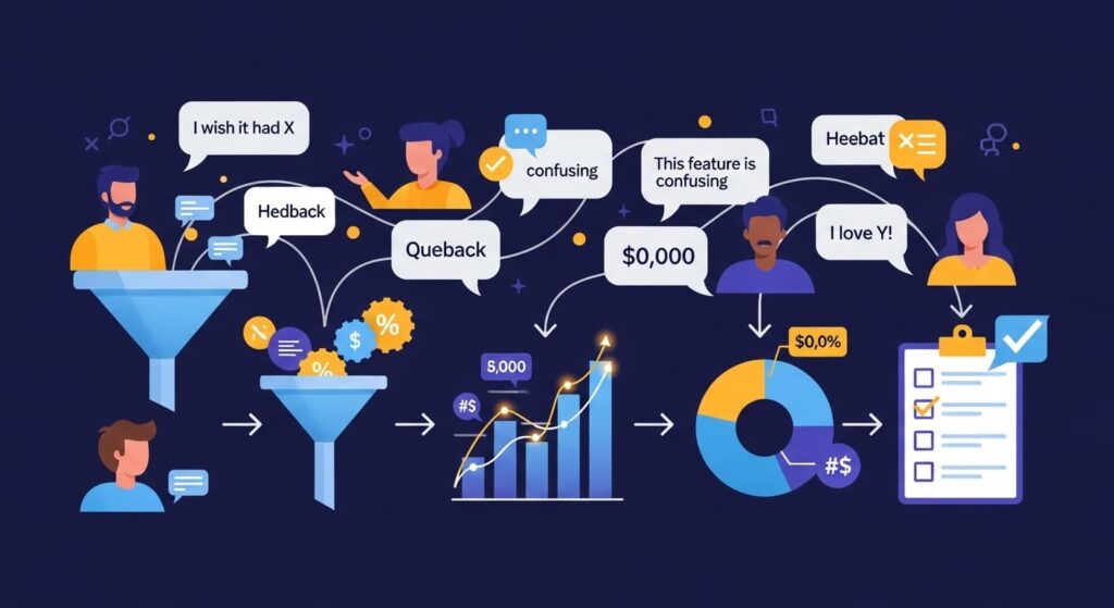 Words become stronger when they link to a number you can watch. Interviews give you the shape of the metric and the first target. Then you can run small tests and learn fast.