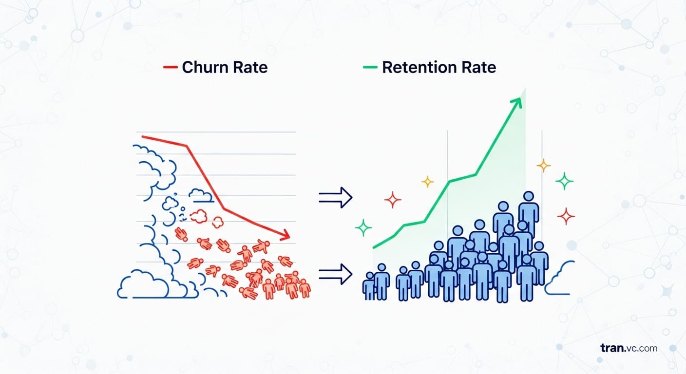 Understand how churn and retention reveal product-market fit. Learn how to use these metrics to attract investors and refine growth.