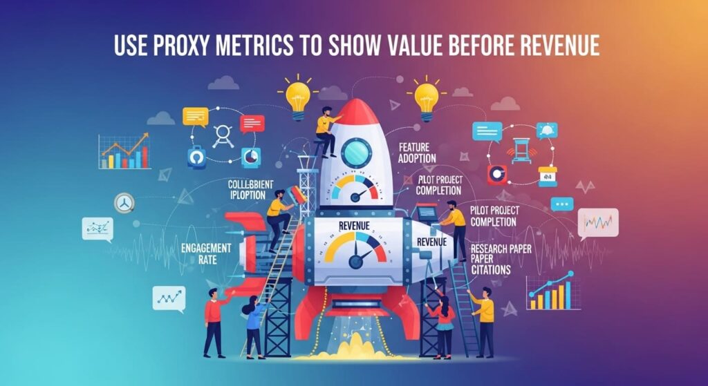 You may not have invoices yet. You can still prove worth with clean proxies tied to the job. A proxy is a measurable stand-in that maps to time, cost, or risk your buyer understands.