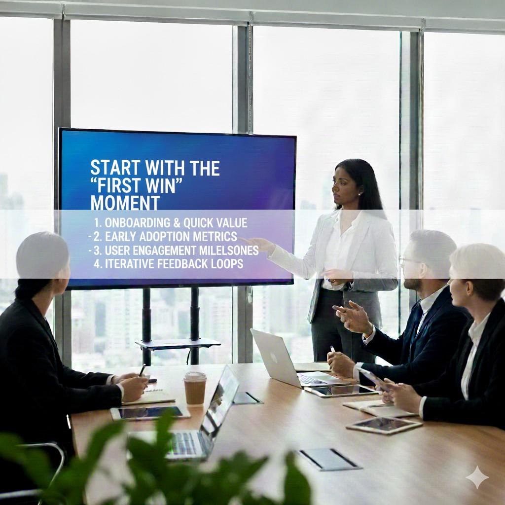 A user’s first session