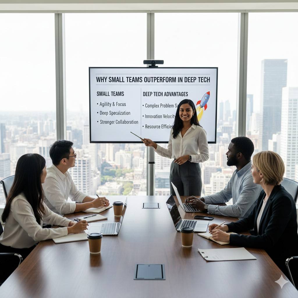 Small teams win in deep tech