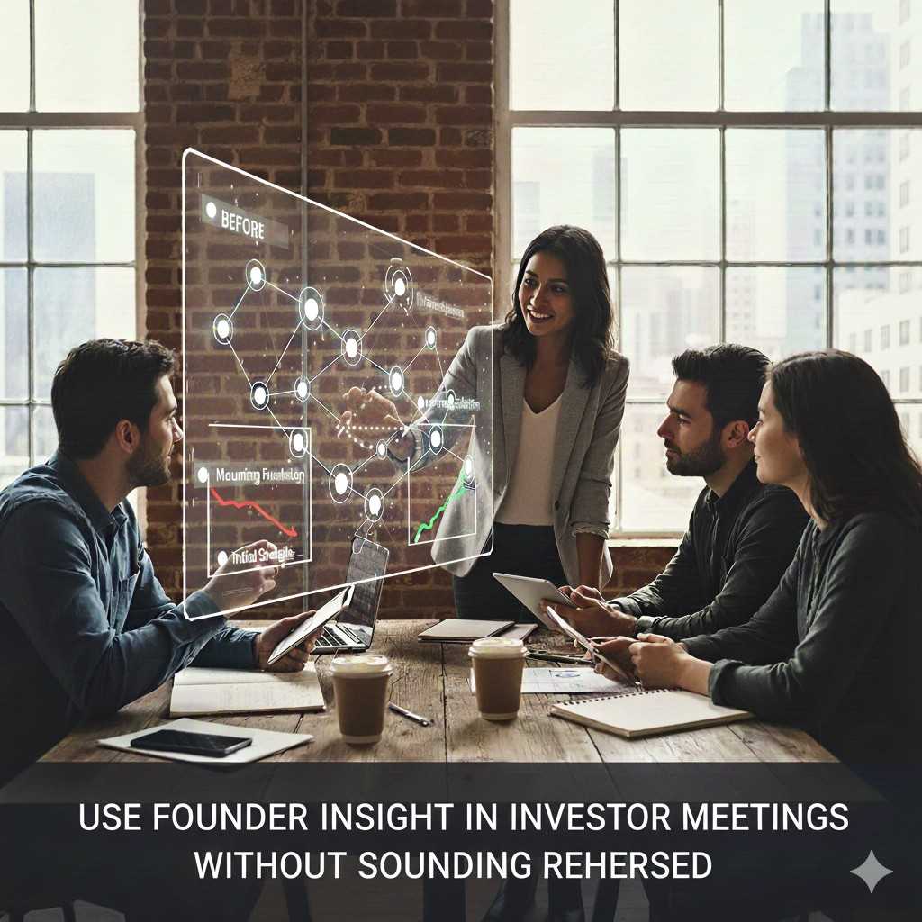 In meetings, some founders 